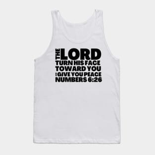 Numbers 6-26 His Face Shine Toward You Tank Top